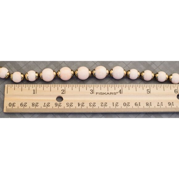 Vintage Light Pink Beaded Necklace 20 Inches by Avon G11 - Picture 3 of 3